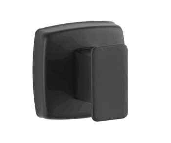 Bobrick B-7671.MBLK Surface-Mounted Single Robe Hook, Matte Black